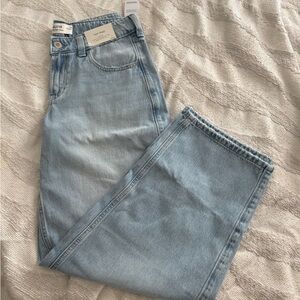 Hollister Light Blue Tapered/Barrel Baggy Jeans